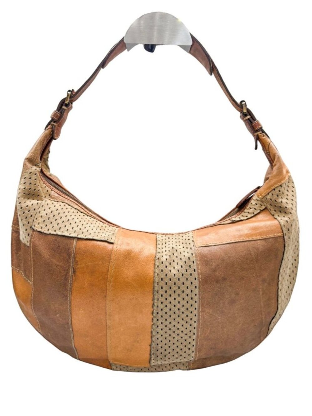 Christian Dior 2002 Galliano Patchwork Leather Hobo Shoulder Bag - Picture 2 of 10